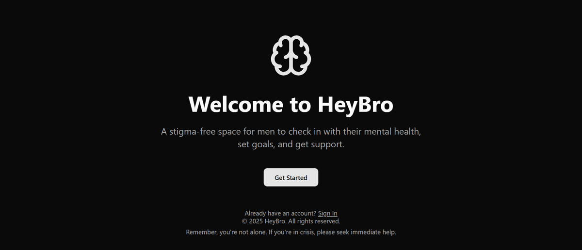 Hey-bro men's mental health